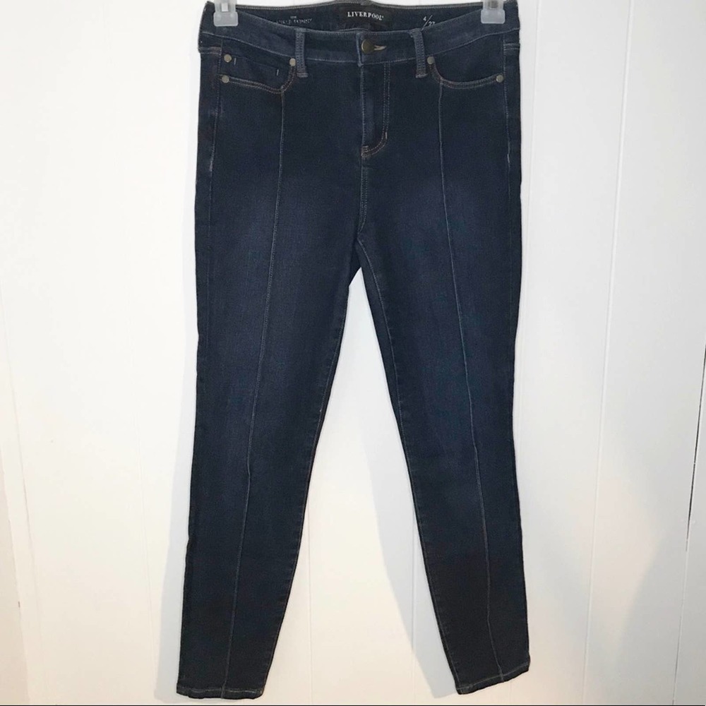 ❌SOLD❌ LIVERPOOL Penny Seamed Ankle Skinny Jeans - Picture 3 of 6